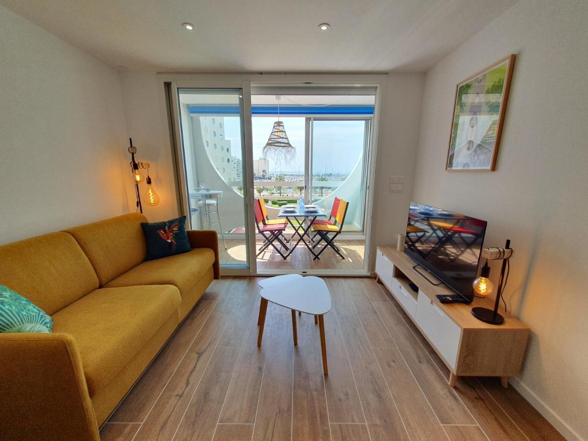 T2 Fidji Vue Port Et Mer Parking Clim Wifi - Rossiconciergerie - Linge En Option La Grande Motte Exteriör bild
