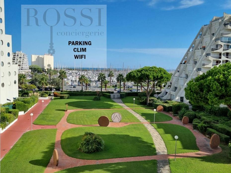 T2 Fidji Vue Port Et Mer Parking Clim Wifi - Rossiconciergerie - Linge En Option La Grande Motte Exteriör bild